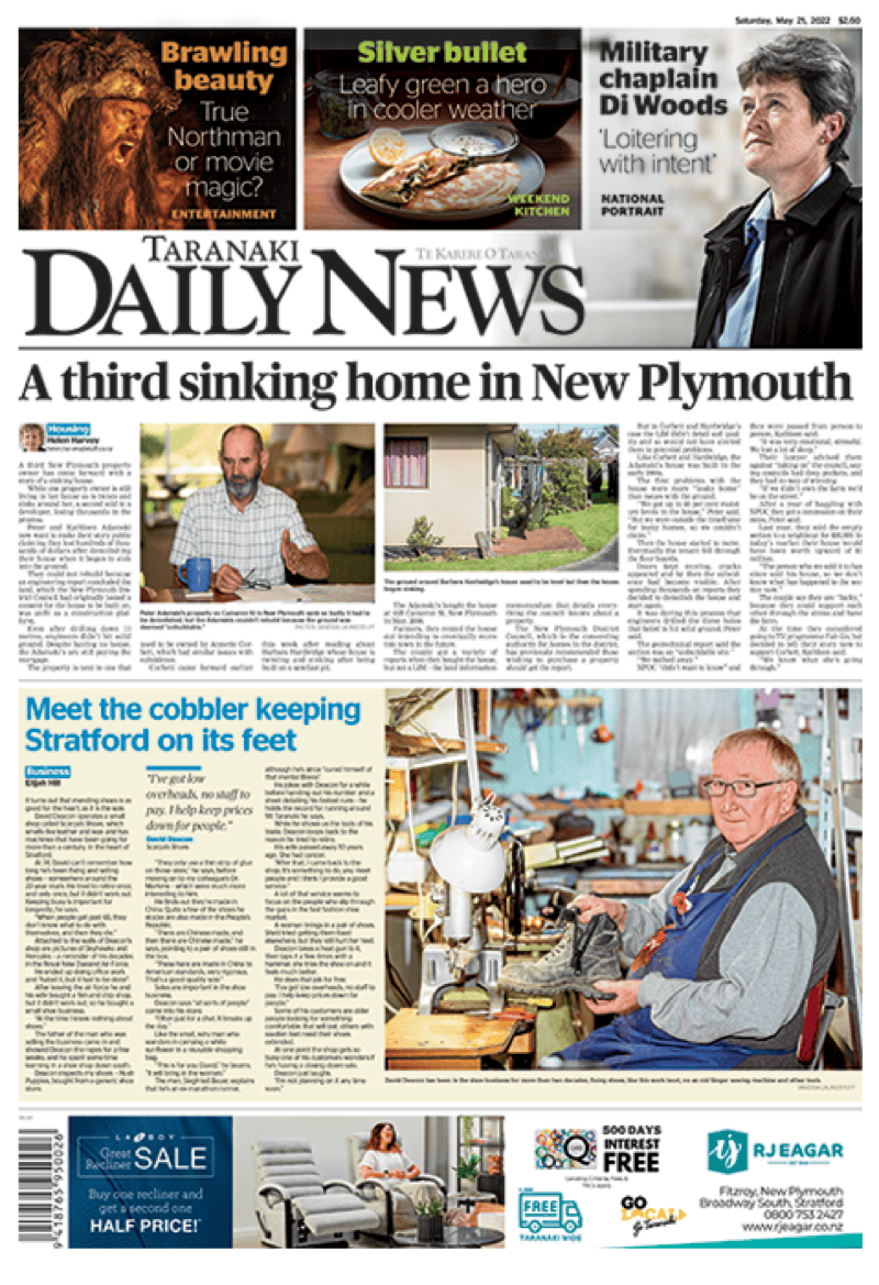 Taranaki Daily News product mockup