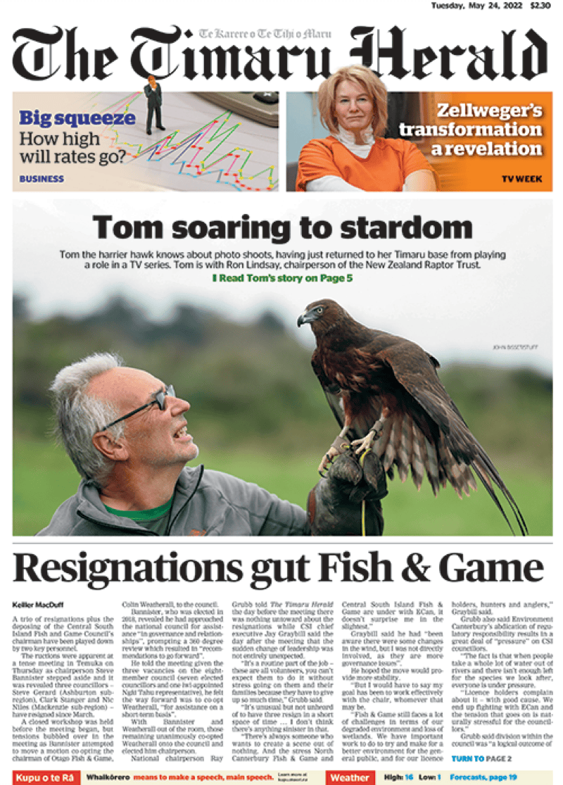The Timaru Herald product mockup